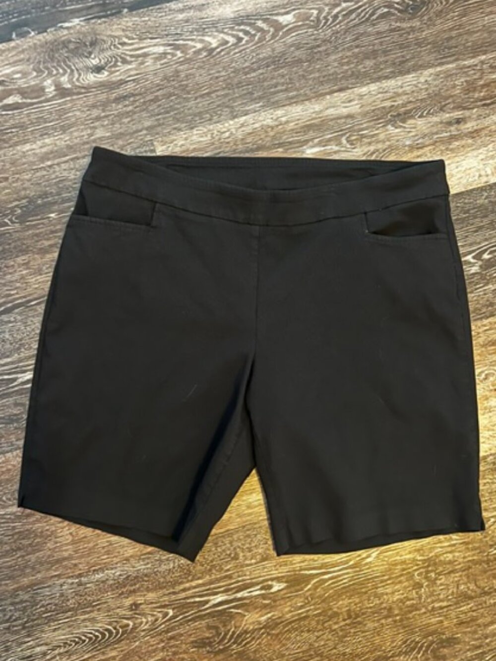 Women's Terra & Sky FlexFit Shorts, Size 1X, Black, Pockets, Stretch, Ex Cond!